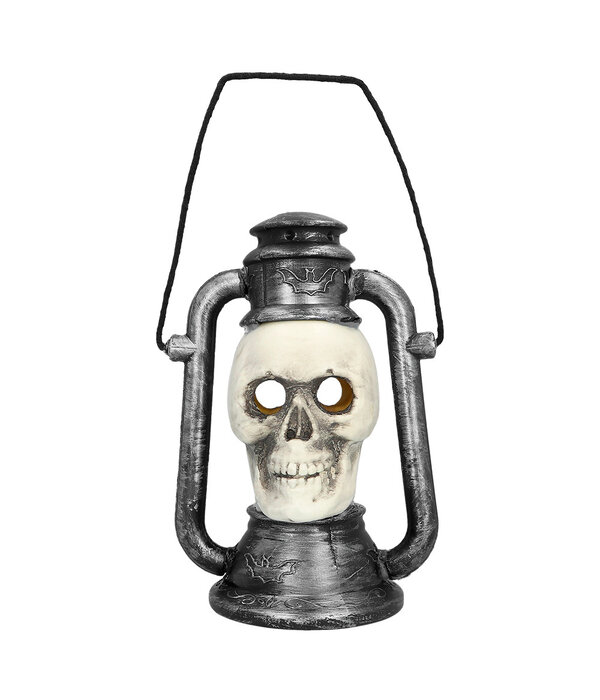 Doodshoofd Lantaarn Met Licht (26x18cm)