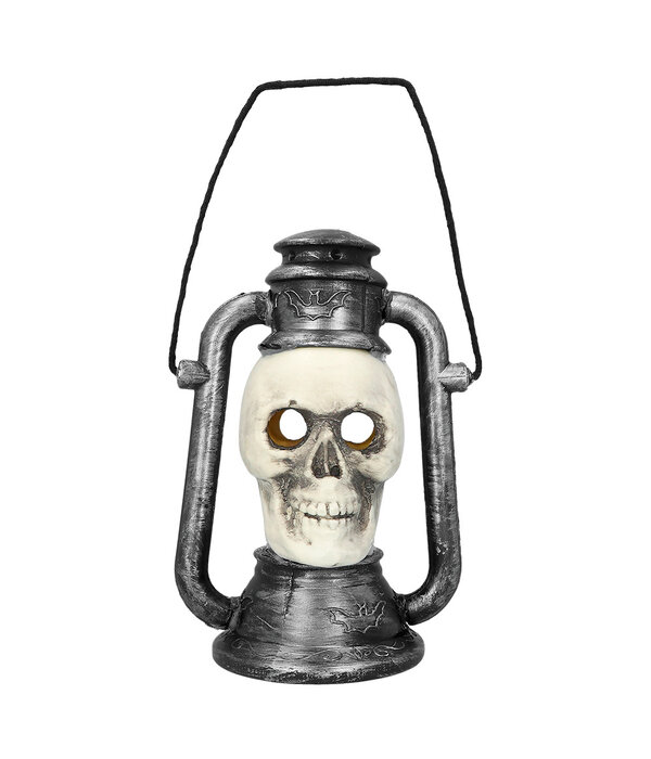 Doodshoofd Lantaarn Met Licht (26x18cm)