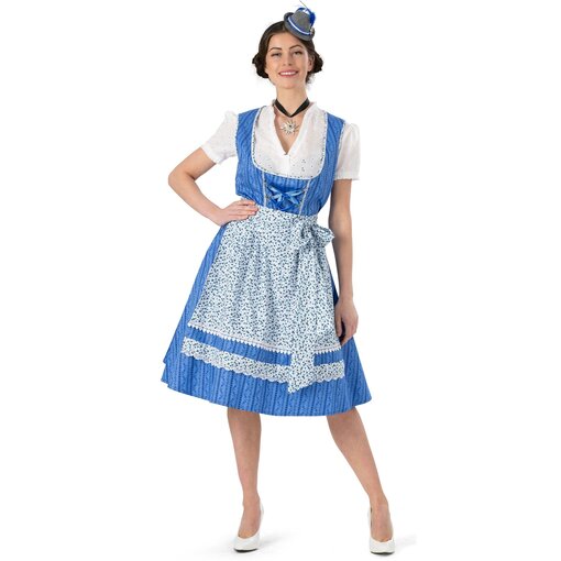 Dirndl Jurk Heike Blauw