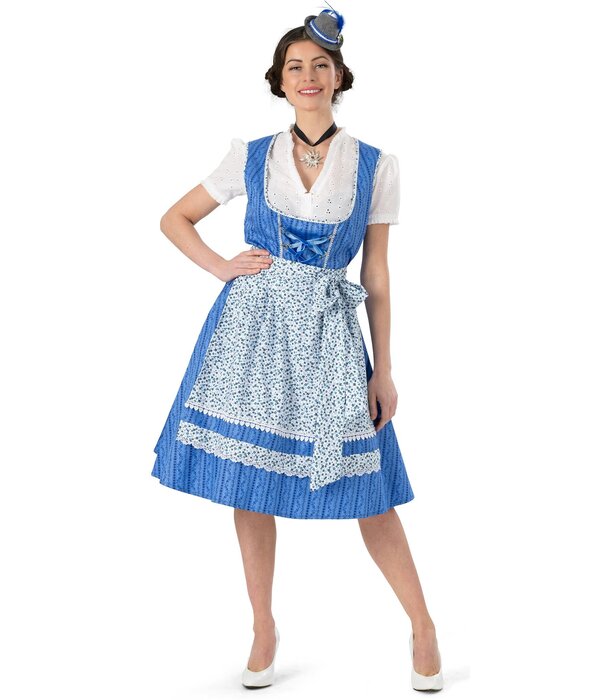 Dirndl Jurk Heike Blauw