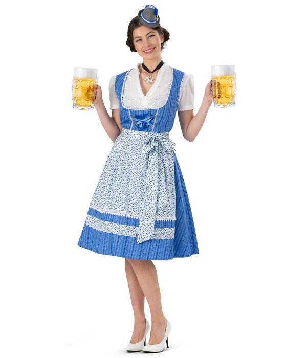 Dirndl Jurk Heike Blauw