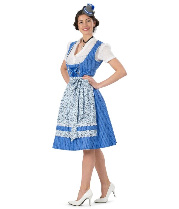 Dirndl Jurk Heike Blauw