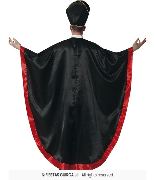 Satantische Kardinaal Kostuum Zwart/Rood