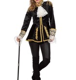 Luxe Jas Markiezin Zwart Borch