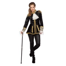 Luxe Jas Markiezin Zwart Borch
