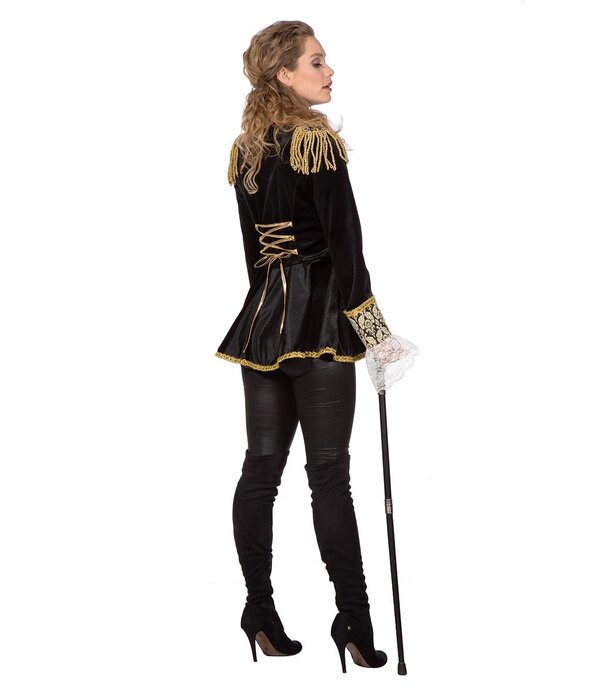 Luxe Jas Markiezin Zwart Borch