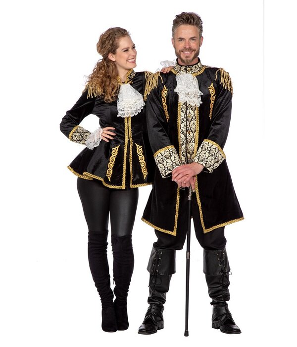 Luxe Jas Markiezin Zwart Borch