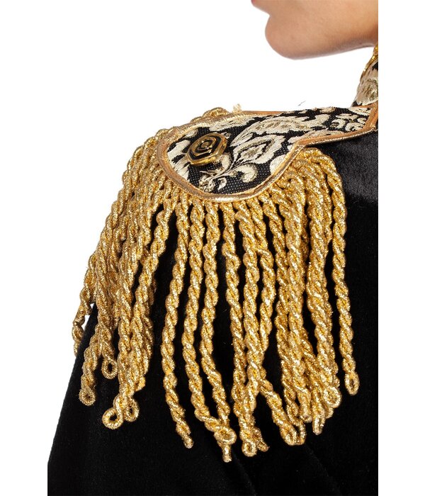 Luxe Jas Markiezin Zwart Borch