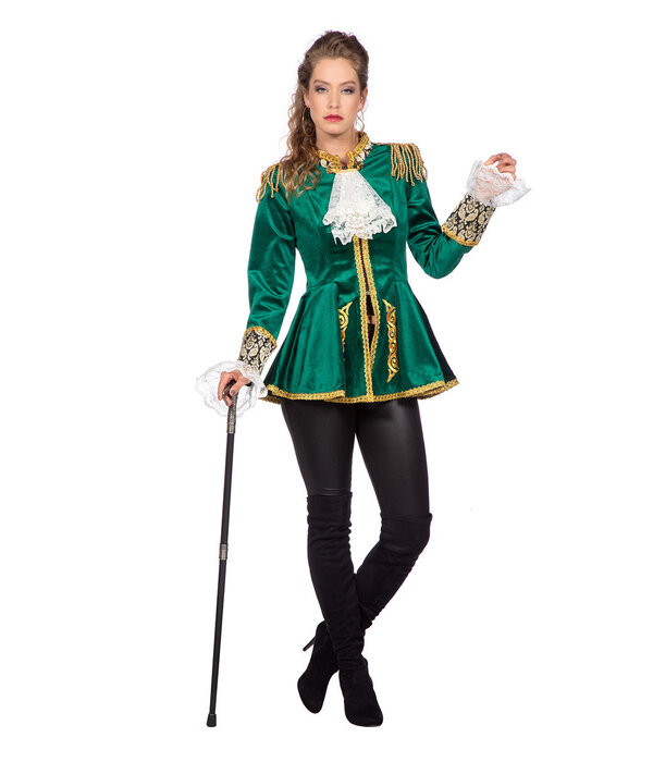 Luxe Jas Markiezin Groen Nijevelt