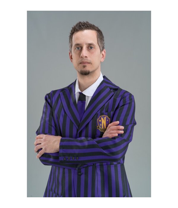 Wednesday © School Uniform Heren Zwart/Violet