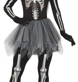 Ballerina Skelet Met Tutu Zwart Vrouw