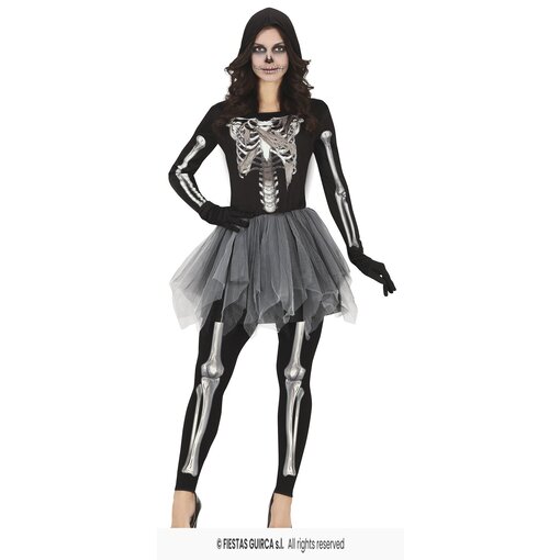 Ballerina Skelet Met Tutu Zwart Vrouw