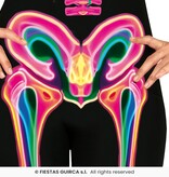 Neon Jumpsuit Zwart Skelet Vrouw