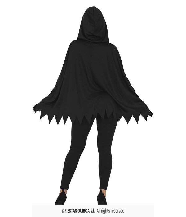 Skelet Poncho met Capuchon