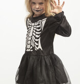 Skeletjurkje Kind met Tutu Zwart