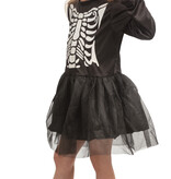 Skeletjurkje Kind met Tutu Zwart