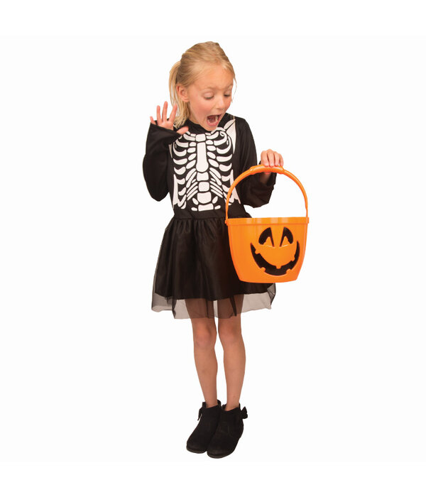 Skeletjurkje Kind met Tutu Zwart