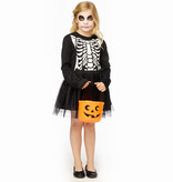 Skeletjurkje Kind met Tutu Zwart
