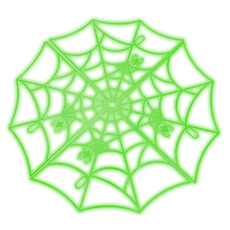 Glow in the Dark Spinnenweb (60cm)