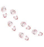 3 Paar Bloederige Voetafdrukken Halloween