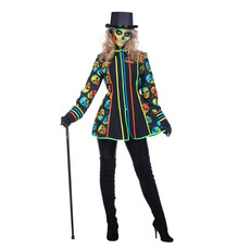 Neon Jas Schedel Halloween Vrouw