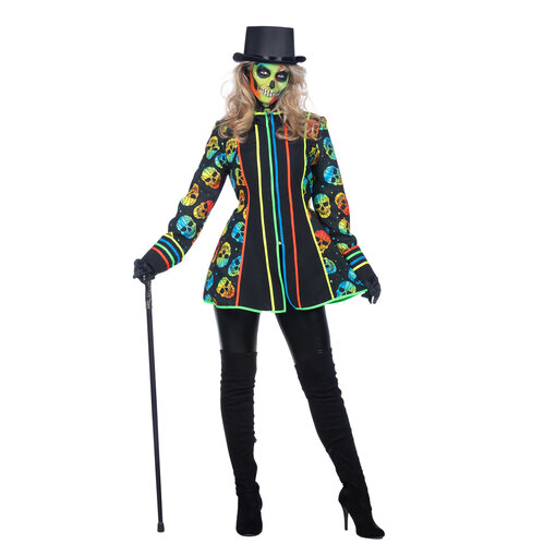 Neon Jas Schedel Halloween Vrouw