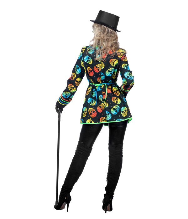 Neon Jas Schedel Halloween Vrouw