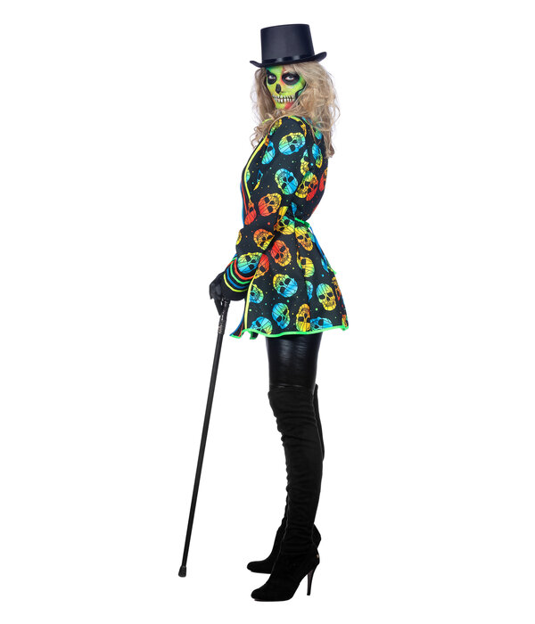 Neon Jas Schedel Halloween Vrouw