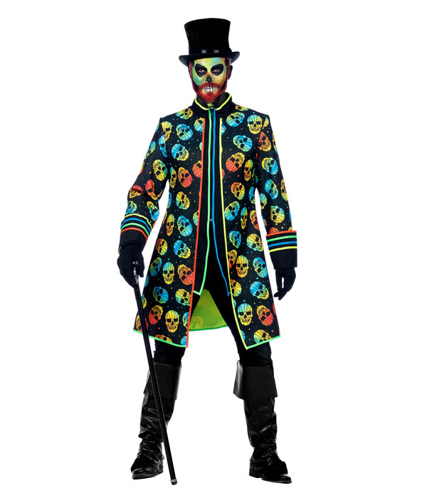 Neon Jas Schedel Halloween Heren