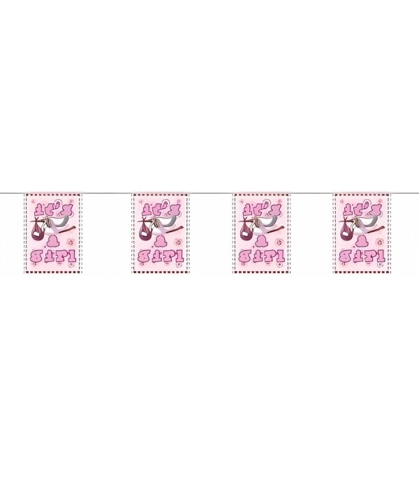 Mini Vlaggenlijn It's A Girl (4m)