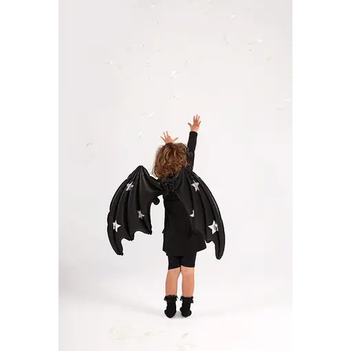 Halloween Folie Ballon Zwart Vleermuis (85cm)