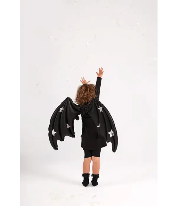 Halloween Folie Ballon Zwart Vleermuis (85cm)