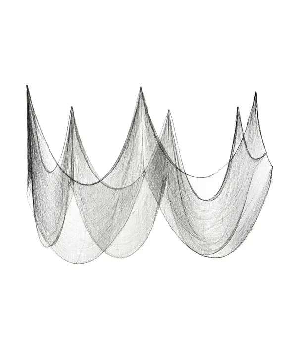 Doek Halloween Zwart Smooth (9,8m)