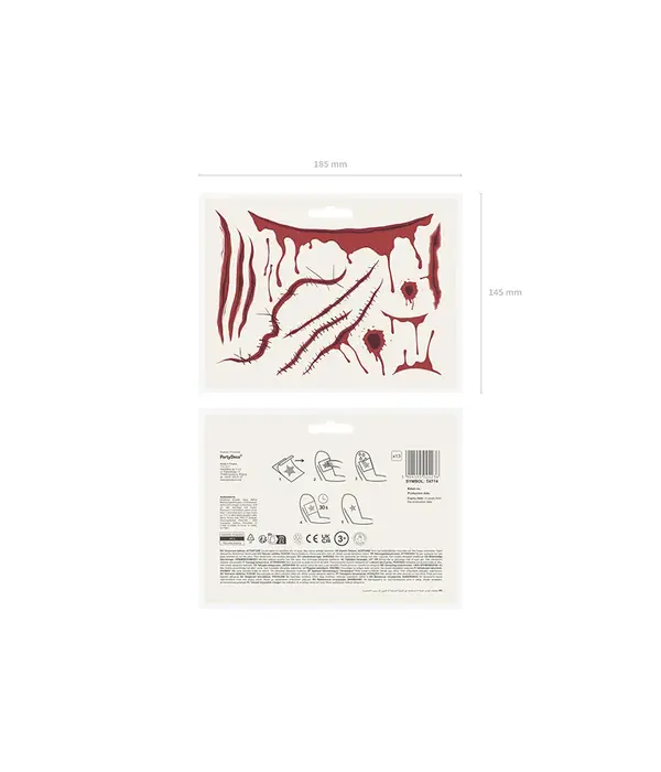 Tijdelijke tatoeages Littekens (13st)