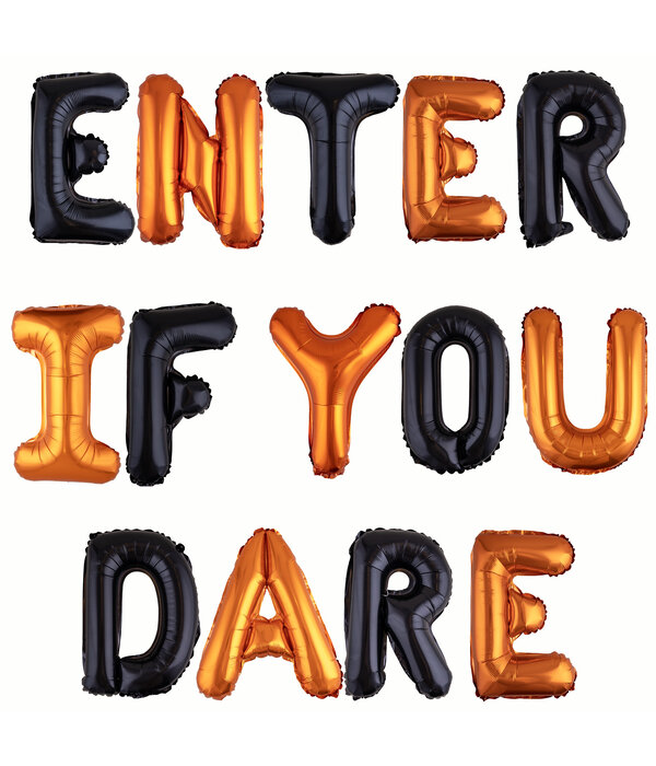 Halloween Ballonnenset "Enter If You Dare"