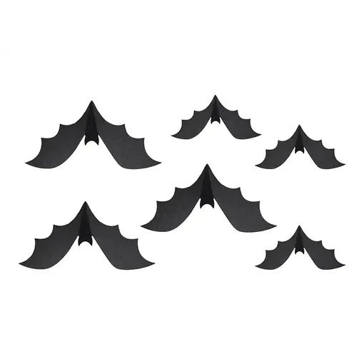 Halloween Hangdecoratie Vleermuizen (6st)