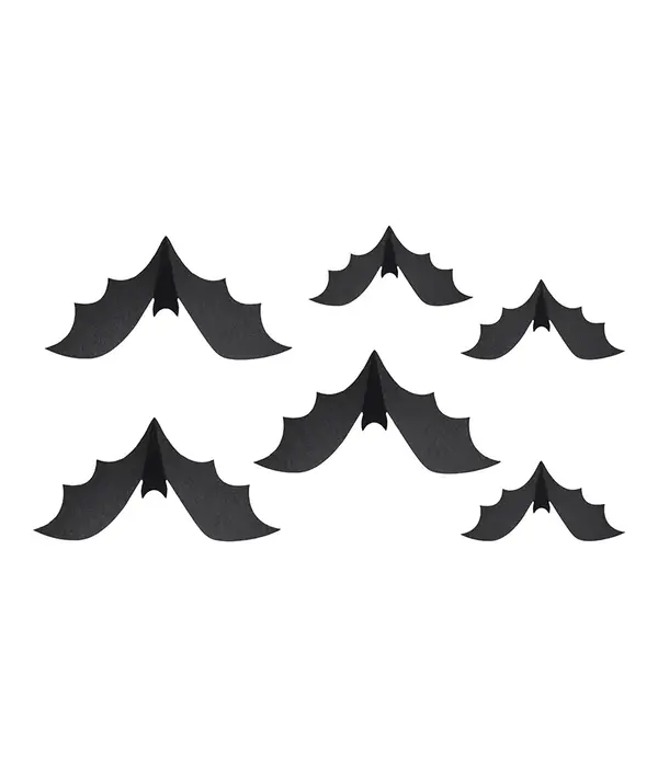 Halloween Hangdecoratie Vleermuizen (6st)