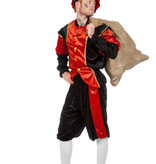 Pieten kostuum Diego zwart/rood
