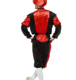 Pieten kostuum Diego zwart/rood