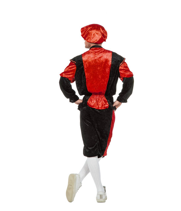 Pieten kostuum Diego zwart/rood