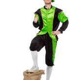 Pieten kostuum Diego zwart/groen