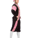 Pieten kostuum Diego zwart/roze