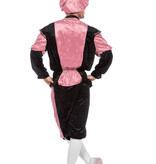 Pieten kostuum Diego zwart/roze