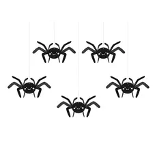 Halloween Hangdecoratie Spinnen (5st)