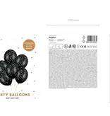 Halloween Ballonnen Vleermuis Zwart 30cm (6st)