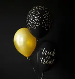 Halloween Ballonnen Vleermuis Zwart 30cm (6st)