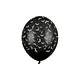 Halloween Ballonnen Vleermuis Zwart 30cm (6st)
