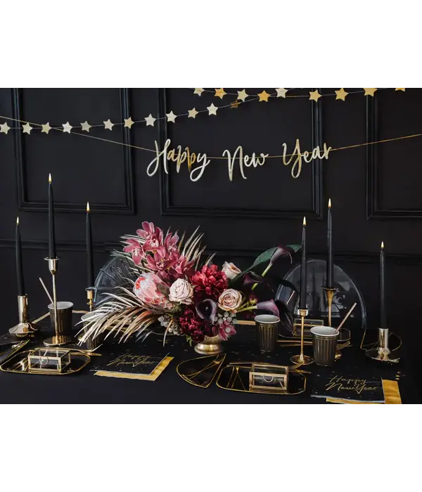 Kaarsen Zwart 24cm (10st)