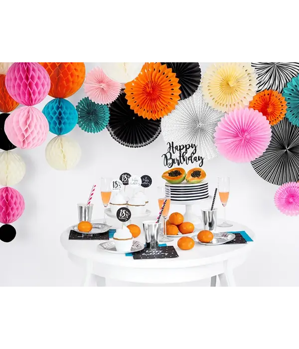 Papieren Waaiers Set Oranje 3-delig