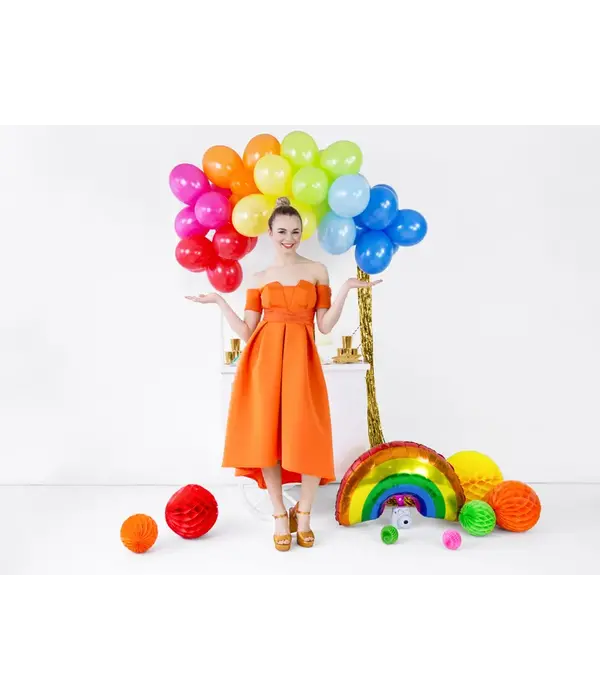 Honeycomb Bal oranje - 20cm